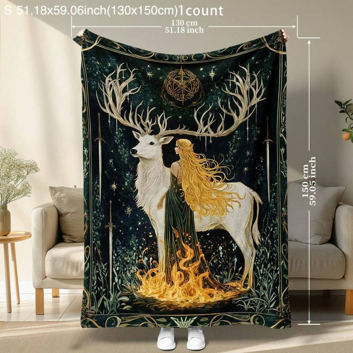 Glass Throne Comfortable Flannel Blanket, Book Lover Decorative Throw Blanket, Soft Flannel Material, Perfect For Sofa Bed Chair Dorm Decoration, Soft Blankets