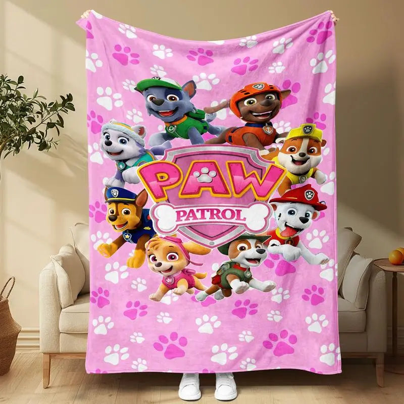Paw Patrol Blanket, Soft Warm Plush Throw for Kids & Adults, Perfect Gift for Movie Nights, Home Decor, Daily Use