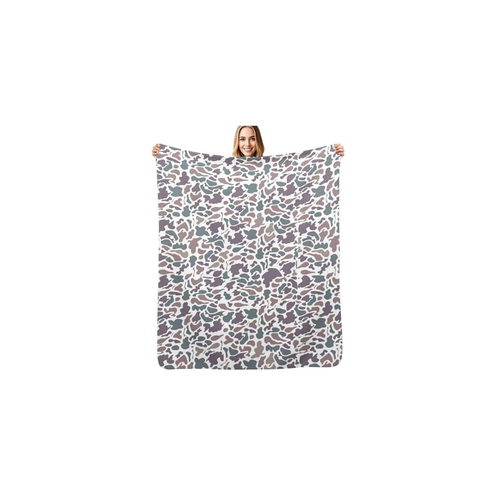 Camo Blanket Super Soft Cozy Flannel Camouflage Throw Blankets